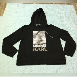 Karl Lagerfeld Pullover Long Sleeve Hoodie Top